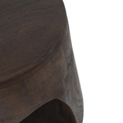 MESITA AUXILIAR DE MADERA MACIZA MANAN PARA DORMITORIO ESTILO CONTEMPORÁNEO