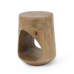 MESITA AUXILIAR DE MADERA MACIZA MANAN PARA DORMITORIO ESTILO CONTEMPORÁNEO