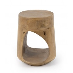 MESITA AUXILIAR DE MADERA MACIZA MANAN PARA DORMITORIO ESTILO CONTEMPORÁNEO