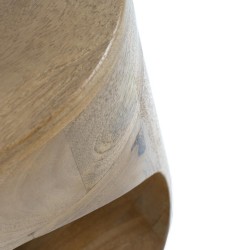 MESITA AUXILIAR DE MADERA MACIZA MANAN PARA DORMITORIO ESTILO CONTEMPORÁNEO
