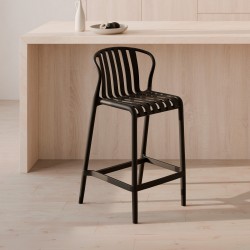 TABURETE DE POLIPROPILENO BASTIAN PARA BARRA DE COCINA ESTILO CONTEMPORÁNEO