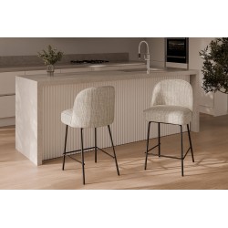 TABURETE DE METAL NELSON PARA COCINA O BARRA ESTILO CONTEMPORÁNEO