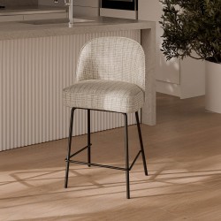 TABURETE DE METAL NELSON PARA COCINA O BARRA ESTILO CONTEMPORÁNEO