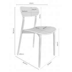 SILLA GRETA DE POLIPROPILENO