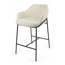 TABURETE DE TEJIDO ANTIMANCHAS THOMAS PARA BARRA O COCINA DE ESTILO CONTEMPORÁNEO