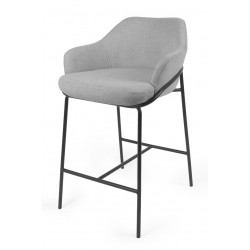 TABURETE DE TEJIDO ANTIMANCHAS THOMAS PARA BARRA O COCINA DE ESTILO CONTEMPORÁNEO