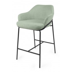 TABURETE DE TEJIDO ANTIMANCHAS THOMAS PARA BARRA O COCINA DE ESTILO CONTEMPORÁNEO