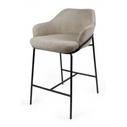 TABURETE DE TEJIDO ANTIMANCHAS THOMAS PARA BARRA O COCINA DE ESTILO CONTEMPORÁNEO