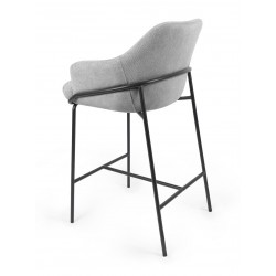 TABURETE DE TEJIDO ANTIMANCHAS THOMAS PARA BARRA O COCINA DE ESTILO CONTEMPORÁNEO