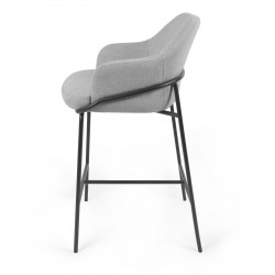 TABURETE DE TEJIDO ANTIMANCHAS THOMAS PARA BARRA O COCINA DE ESTILO CONTEMPORÁNEO