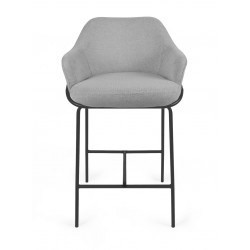 TABURETE DE TEJIDO ANTIMANCHAS THOMAS PARA BARRA O COCINA DE ESTILO CONTEMPORÁNEO