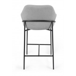 TABURETE DE TEJIDO ANTIMANCHAS THOMAS PARA BARRA O COCINA DE ESTILO CONTEMPORÁNEO