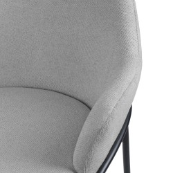 TABURETE DE TEJIDO ANTIMANCHAS THOMAS PARA BARRA O COCINA DE ESTILO CONTEMPORÁNEO