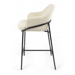 TABURETE DE TEJIDO ANTIMANCHAS THOMAS PARA BARRA O COCINA DE ESTILO CONTEMPORÁNEO
