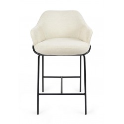 TABURETE DE TEJIDO ANTIMANCHAS THOMAS PARA BARRA O COCINA DE ESTILO CONTEMPORÁNEO