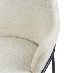 TABURETE DE TEJIDO ANTIMANCHAS THOMAS PARA BARRA O COCINA DE ESTILO CONTEMPORÁNEO