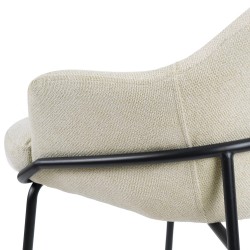 TABURETE DE TEJIDO ANTIMANCHAS THOMAS PARA BARRA O COCINA DE ESTILO CONTEMPORÁNEO