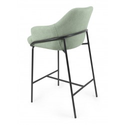 TABURETE DE TEJIDO ANTIMANCHAS THOMAS PARA BARRA O COCINA DE ESTILO CONTEMPORÁNEO