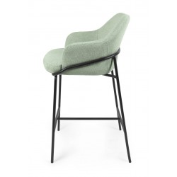 TABURETE DE TEJIDO ANTIMANCHAS THOMAS PARA BARRA O COCINA DE ESTILO CONTEMPORÁNEO