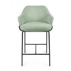 TABURETE DE TEJIDO ANTIMANCHAS THOMAS PARA BARRA O COCINA DE ESTILO CONTEMPORÁNEO