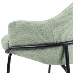 TABURETE DE TEJIDO ANTIMANCHAS THOMAS PARA BARRA O COCINA DE ESTILO CONTEMPORÁNEO