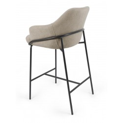 TABURETE DE TEJIDO ANTIMANCHAS THOMAS PARA BARRA O COCINA DE ESTILO CONTEMPORÁNEO