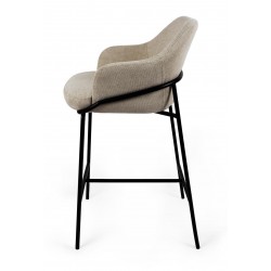 TABURETE DE TEJIDO ANTIMANCHAS THOMAS PARA BARRA O COCINA DE ESTILO CONTEMPORÁNEO