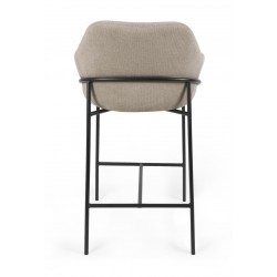 TABURETE DE TEJIDO ANTIMANCHAS THOMAS PARA BARRA O COCINA DE ESTILO CONTEMPORÁNEO