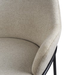 TABURETE DE TEJIDO ANTIMANCHAS THOMAS PARA BARRA O COCINA DE ESTILO CONTEMPORÁNEO