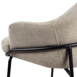TABURETE DE TEJIDO ANTIMANCHAS THOMAS PARA BARRA O COCINA DE ESTILO CONTEMPORÁNEO