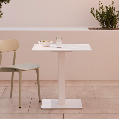 MESA DE PORCELÁNICO SAMIRA PARA COMEDOR Y TERRAZA CUBIERTA DE ESTILO CONTEMPORÁNEO