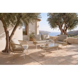 CONJUNTO DE JARDÍN ODESA (SOFA + 2 SILLONES + MESITA)