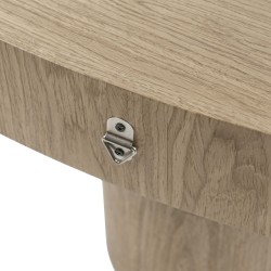 MESITA AUXILIAR DE CHAPA DE MADERA BENJA PARA DORMITORIO ESTILO NÓRDICO