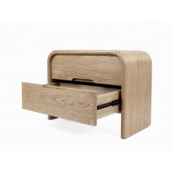 MESITA DE NOCHE DE MADERA JASPER PARA DORMITORIO ESTILO CONTEMPORÁNEO