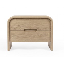 MESITA DE NOCHE DE MADERA JASPER PARA DORMITORIO ESTILO CONTEMPORÁNEO