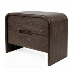 MESITA DE NOCHE DE MADERA JASPER PARA DORMITORIO ESTILO CONTEMPORÁNEO