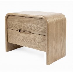 MESITA DE NOCHE DE MADERA JASPER PARA DORMITORIO ESTILO CONTEMPORÁNEO