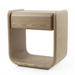 MESITA DE NOCHE DE CHAPA DE MADERA MASON PARA DORMITORIO ESTILO CONTEMPORÁNEO