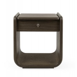 MESITA DE NOCHE DE CHAPA DE MADERA MASON PARA DORMITORIO ESTILO CONTEMPORÁNEO