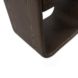 MESITA DE NOCHE DE CHAPA DE MADERA MASON PARA DORMITORIO ESTILO CONTEMPORÁNEO