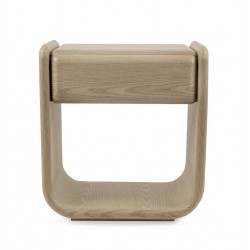 MESITA DE NOCHE DE CHAPA DE MADERA MASON PARA DORMITORIO ESTILO CONTEMPORÁNEO