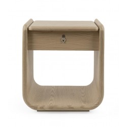 MESITA DE NOCHE DE CHAPA DE MADERA MASON PARA DORMITORIO ESTILO CONTEMPORÁNEO