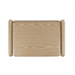 MESITA DE NOCHE DE CHAPA DE MADERA MASON PARA DORMITORIO ESTILO CONTEMPORÁNEO