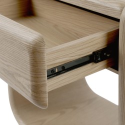 MESITA DE NOCHE DE CHAPA DE MADERA MASON PARA DORMITORIO ESTILO CONTEMPORÁNEO
