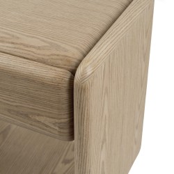 MESITA DE NOCHE DE CHAPA DE MADERA MASON PARA DORMITORIO ESTILO CONTEMPORÁNEO