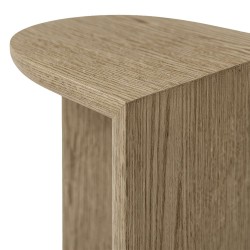 MESITA AUXILIAR DE CHAPA DE MADERA DAMIEN PARA DORMITORIO ESTILO CONTEMPORÁNEO