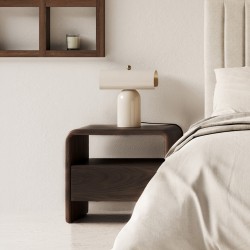 MESITA DE CENTRO DE MADERA OWEN PARA SALÓN O DORMITORIO ESTILO CONTEMPORÁNEO