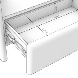 MESITA DE CENTRO DE MADERA OWEN PARA SALÓN O DORMITORIO ESTILO CONTEMPORÁNEO