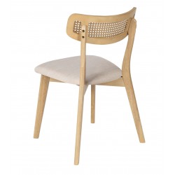 SILLA DE MADERA MACIZA SHIRLEY PARA COMEDOR ESTILO MID-CENTURY