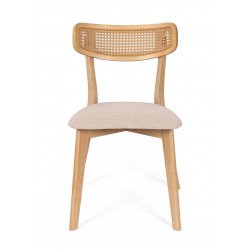 SILLA DE MADERA MACIZA SHIRLEY PARA COMEDOR ESTILO MID-CENTURY
